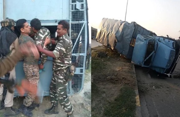 अभी अभी आई बड़ी खबर: जम्मू-कश्मीर में पलटा CRPF का वाहन, 19 जवान घायल