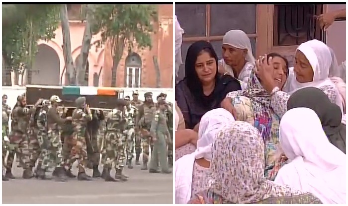 Photo of जम्मू लाए गए शहीद जवानों के शव, मातम का माहौल