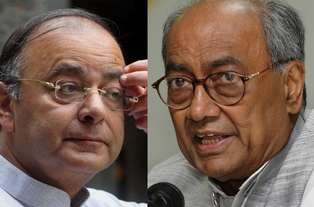 GST पर जेटली और दिग्विजय के बीच लेटरबाजी