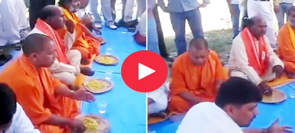 सीएम योगी ने जनता के साथ बैठकर