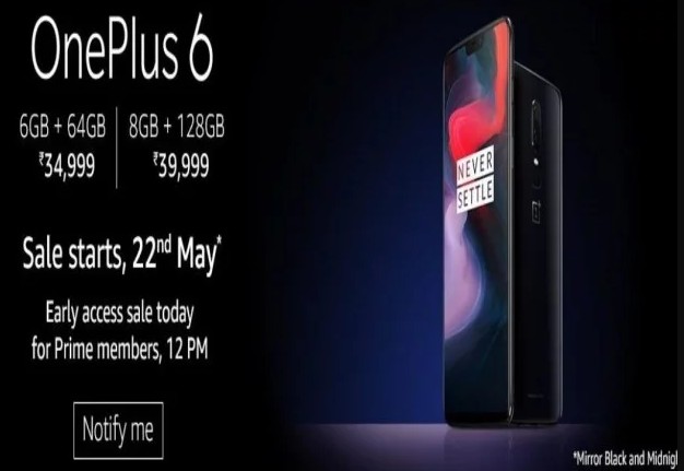Photo of इस वेरियंट के साथ OnePlus 6 की पहली बिक्री आज