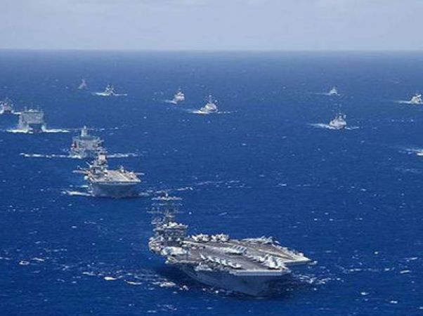 दुनिया के सबसे बड़े समुद्री सैन्य अभ्यास में अब भारत भी शामिल