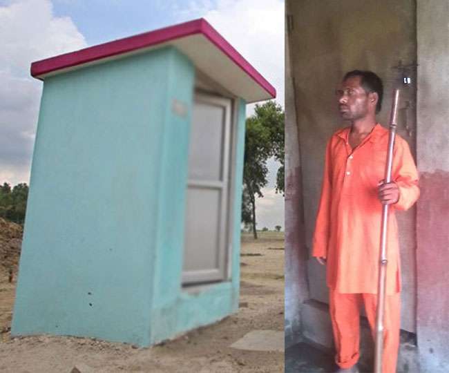 बिहार में दिव्यांग ने पेंशन से बनवाए शौचालय, दिया स्वछता को बढ़ावा
