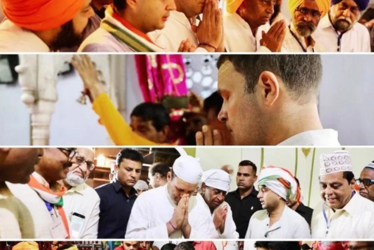 Photo of चुनावों में जीत के लिए मंदिर से लेकर मस्जिद तक माथा टेक रहे हैं राहुल