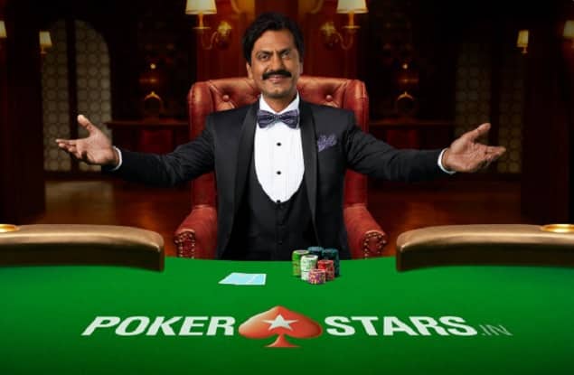 Photo of Nawazuddin Siddiqui to promote a game on PokerStars