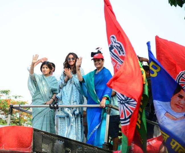 Photo of लोकसभा चुनाव 2019: अभिनेत्री सोनाक्षी सिन्हा अपनी मां पूनम सिन्हा के लिए वोट अपील करने पहुंची लखनऊ, रोड शो शुरू