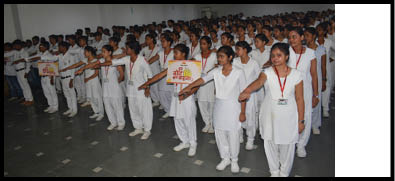 Photo of मतदाता जागरूकता कार्यक्रम के तहत लखनऊ रोड हारीपुर स्थित एससीपीएम नर्सिंग कॉले