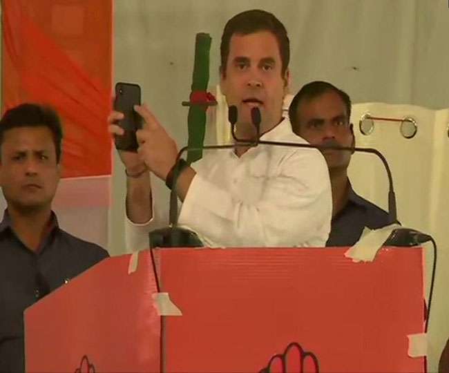 Photo of कांग्रेस के राष्‍ट्रीय अध्‍यक्ष राहुल गांधी ने कहा- हवा बदल रही है और तूफान आने वाला है, मोदी सरकार उड़ जाएगी