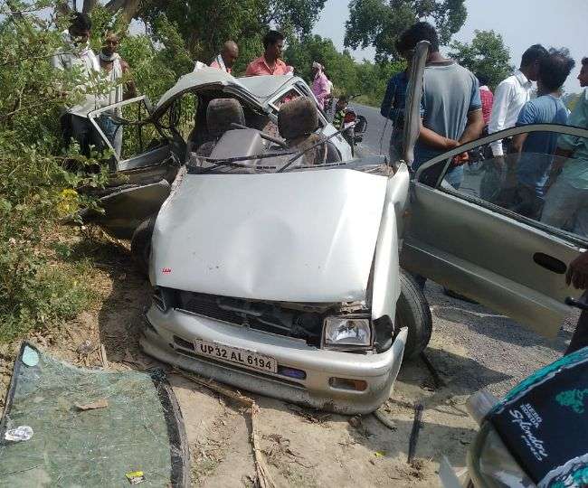 Photo of गोंडा में हाइवे सड़क दुर्घटना में एक बच्चे की मौत सात गंभीर रूप से घायल हो गए