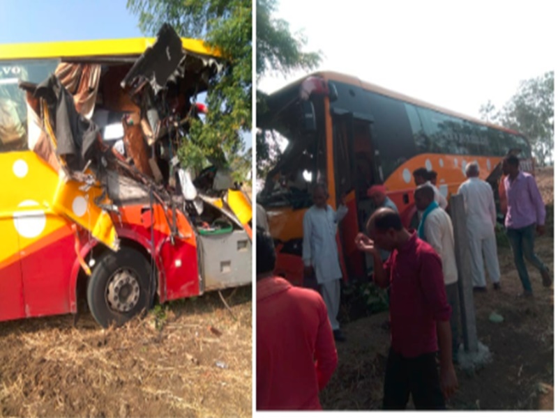 Photo of भोपाल की तरफ जा रही यात्री बस,की  तभी ड्राइवर का बस पर से नियंत्रण छूट गया।