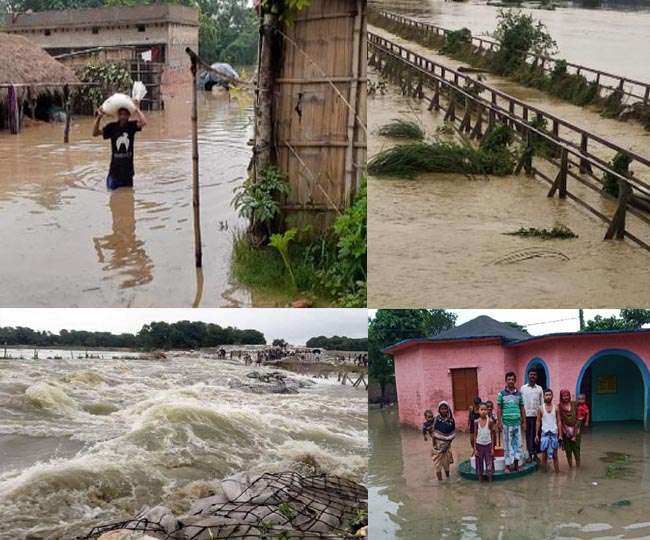 Photo of बिहार में अब जल-प्रलय जैसे हालात बनते दिखे, कई जगह तटबंध टूटे, पटना-नेपाल सड़क संपर्क भंग