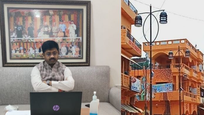 Photo of यूपी के इस मंत्री का अजब प्रयोग, प्रयागराज में पूरे बहादुरगंज में पुतवा दिया भगवा रंग