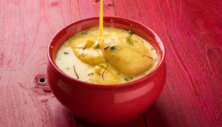 Photo of गर्मियों में ले स्वादिष्ट ठंडाई रसमलाई मजे