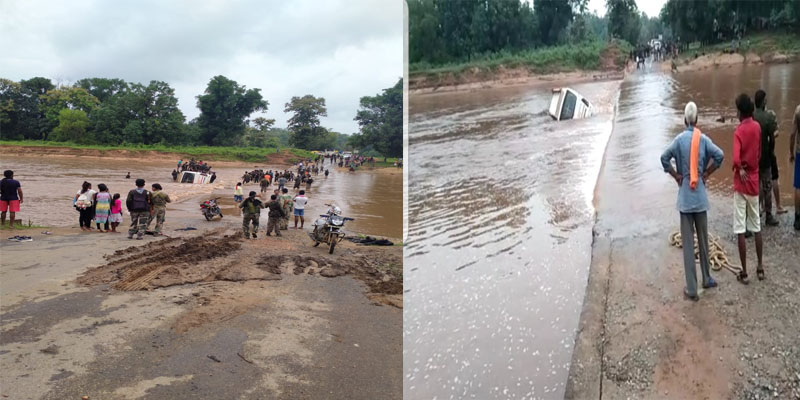 Photo of नदी पार करते समय जवानों से भरी बस पलटी, नक्सल ऑपरेशन से लौट रहे थे जवान…