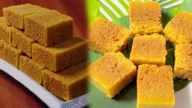 Photo of मीठे में बनाएं घर पर प्रसिद्द दक्षिण भारतीय मिठाई मैसूर पाक