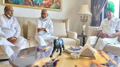 Photo of बिहार के मुख्यमंत्री नीतीश कुमार ने हरियाणा के पूर्व मुख्यमंत्री ओम प्रकाश चौटाला से गुरुग्राम में की मुलाकात…