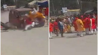 Photo of गांजे से भरी तेज रफ्तार कार बेकाबू होने से चार लोगों की मौत
