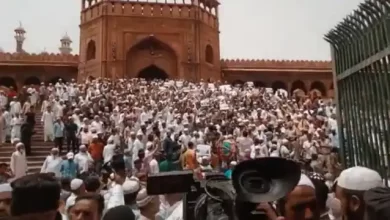 Photo of दिल्ली: जामा मस्जिद में नमाज के बाद जमकर नारेबाजी, बड़ी संख्या में लोग…