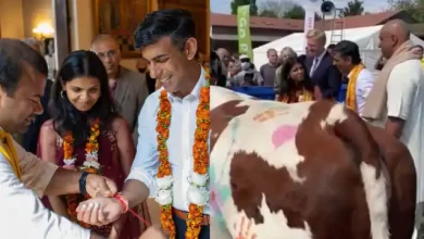 Photo of पत्नी अक्षता मूर्ति के साथ ऋषि सुनक ने लंदन में की ‘गौ पूजा’, देखे वीडियो