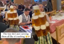 Photo of महिला ने कुछ इस अंदाज में उठाया बियर का ग्लास, वीडियो देख उड़ जाएगे आपके होश