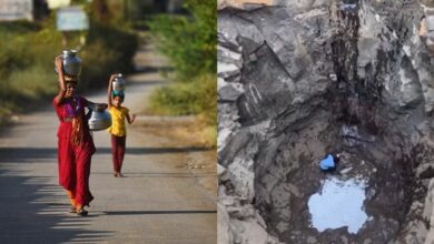 Photo of जल संकट के कारण कोशिमपाड़ा गांव के लोग जान जोखि‍म में डालकर पानी लाने के लिए कुएं में उतरने को मजबूर हैं..
