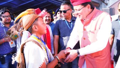Photo of मुख्यमंत्री पुष्कर सिंह धामी ने महाराणा प्रताप स्पोर्टस कॉलेज रायपुर में एकलव्य मॉडल आवासीय विद्यालय के चौथे राष्ट्रीय सांस्कृतिक उत्सव 2023 में किया प्रतिभाग