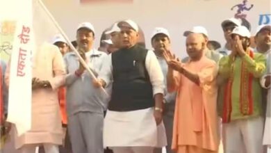 Photo of राजनाथ सिंह और सीएम योगी ने सरदार पटेल को दी श्रद्धांजलि, एकता दौड़ का किया शुभारंभ