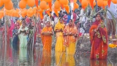 Photo of इंदौर में छठ पर्व की धूम, तालाबों, घाटों पर दिखा आस्था का सैलाब