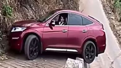 Photo of ड्राइविंग का मास्टर है ये शख्स, संकरे पहाड़ी रास्ते पर मोड़ी कार!