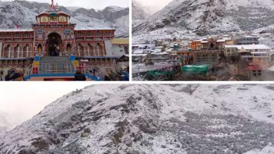 Photo of उत्तराखंड: बदरीनाथ में हुई आज बर्फबारी