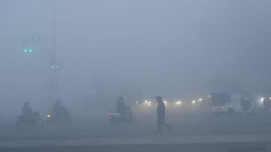 Photo of चंडीगढ़ का मौसम:कोहरे की चादर में लिपटा शहर,रेंगते नजर आए वाहन
