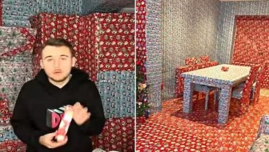 Photo of परिवार को देना था तोहफा, तो पूरे घर को ही गिफ्ट की तरह किया पैक!