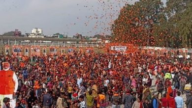 Photo of भाजयुमो की विशाल युवा पदयात्रा में पहुंचे सीएम धामी