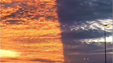 Photo of सूर्यास्‍त का अद्भुत नजारा, दो हिस्‍सों में बंटा नजर आएगा आसमान!