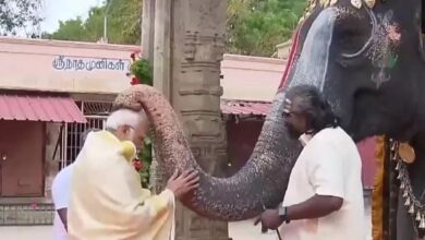 Photo of पीएम मोदी ने की श्री रंगनाथस्वामी मंदिर में पूजा