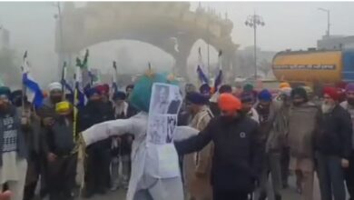 Photo of अमृतसर : कुंडली बॉर्डर पर हुए हमले के विरोध में किसानों का प्रदर्शन
