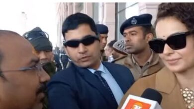 Photo of प्राण प्रतिष्ठा समारोह : अयोध्या पहुंचीं कंगना रनौत