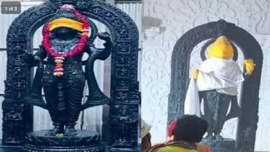 Photo of गर्भगृह में विराजमान हुए रामलला, पहली तस्वीर आई सामने
