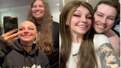 Photo of लड़के ने 4 साल में बढ़ाए 2 फीट बाल, फिर काटकर गर्लफ्रेंड को कर दिए भेंट!