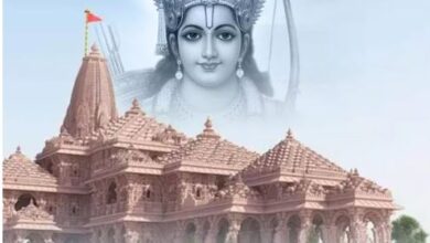 Photo of अमेरिका के ह्यूस्टन में लगा 300 फुट ऊंचा राम मंदिर का भव्य बिलबोर्ड