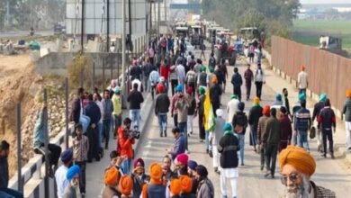 Photo of हरियाणा-पंजाब बॉर्डर पर पहुंचे किसान