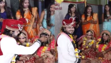 Photo of एक दूल्हा, 4 दुल्हन, बारी-बारी से सबके मांग में भरा चुटकी-चुटकी सिंदूर!