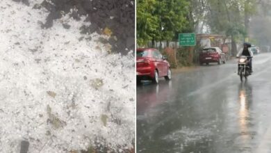 Photo of एमपी : प्रदेश में फिर बदला मौसम, कई जिलों में जोरदार बारिश के साथ गिरे ओले