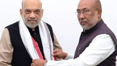 Photo of मणिपुर के मुख्यमंत्री एन बीरेन सिंह ने गृह मंत्री अमित शाह से की मुलाकात