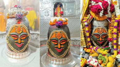Photo of उज्जैन: मुंडमाला धारण कर भस्मारती में सजे बाबा महाकाल