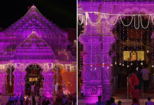 Photo of रामनवमी के लिए तैयार अयोध्या: फूलों और रंग-बिरंगी रोशनी से जगमगाया राम मंदिर