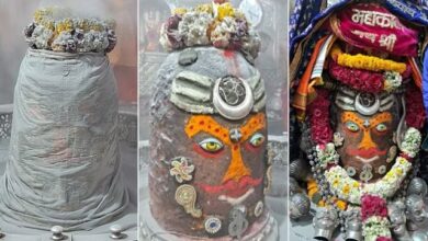 Photo of उज्जैन: मुंडों की माला पहनकर भस्मारती में सजे बाबा महाकाल
