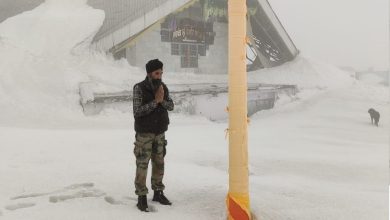 Photo of 12 से 15 फीट बर्फ से ढका गुरुद्वारा श्री हेमकुंट साहिब… 25 मई को खुलेंगे कपाट