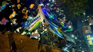 Photo of ओडिशा: जाजुपर में बेकाबू बस फ्लाईओवर से गिरी, 5 लोगों की मौत