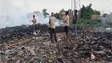 Photo of हरियाणा में आग का तांडव: स्क्रैप के गोदाम में लगी आग